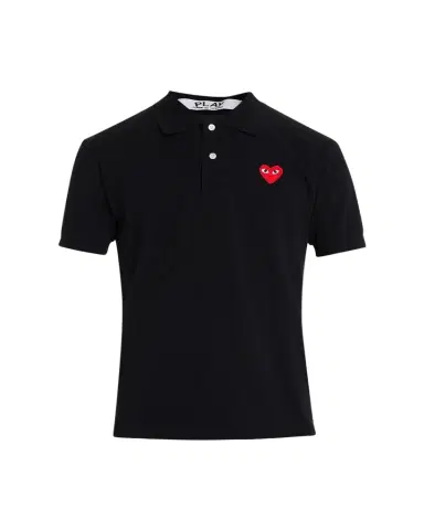 Comme des Garçons Men's Polo Shirt with Heart | Thumbnail 1