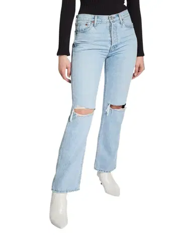 RE/DONE High-Rise Loose Rigid Straight-Leg Jeans | Thumbnail 1