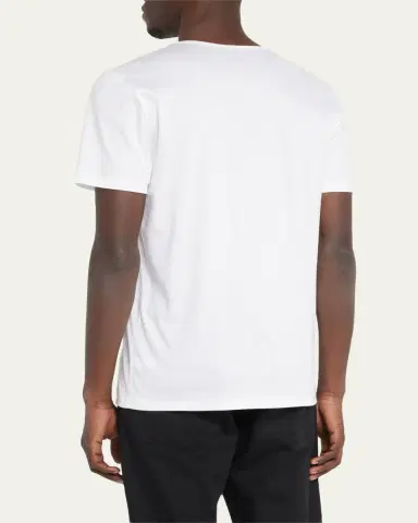 Zimmerli Men's Sea Island Scoop Neck T-Shirt | Thumbnail 4 Zimmerli Men's Sea Island Scoop Neck T-Shirt | Thumbnail 4
