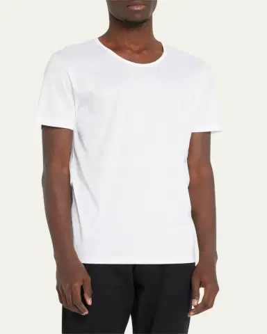 Zimmerli Men's Sea Island Scoop Neck T-Shirt | Thumbnail 5 Zimmerli Men's Sea Island Scoop Neck T-Shirt | Thumbnail 5