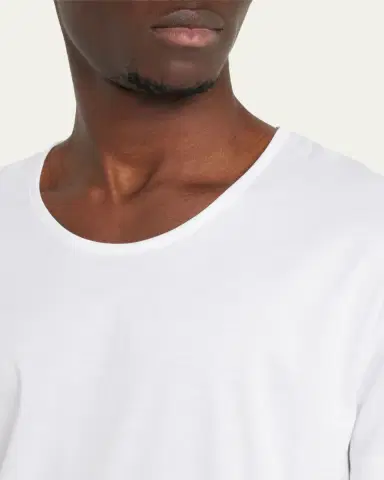 Zimmerli Men's Sea Island Scoop Neck T-Shirt | Thumbnail 6 Zimmerli Men's Sea Island Scoop Neck T-Shirt | Thumbnail 6