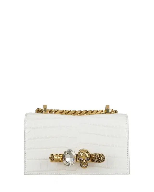 McQueen Mini Jeweled Satchel Bag