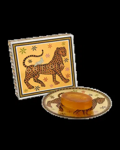 ORTIGIA 1.4oz Ambra Nera Glass Plate & Soap Set | Thumbnail 2 ORTIGIA 1.4oz Ambra Nera Glass Plate & Soap Set | Thumbnail 2