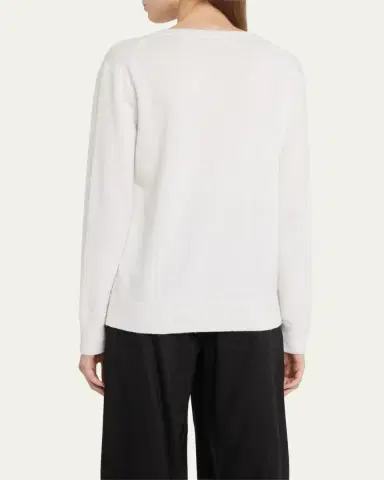 Vince Weekend V-Neck Cashmere Pullover Sweater | Thumbnail 3