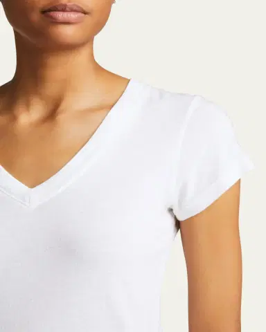 L'Agence Becca V-Neck Short-Sleeve Tee | Thumbnail 5 L'Agence Becca V-Neck Short-Sleeve Tee | Thumbnail 5
