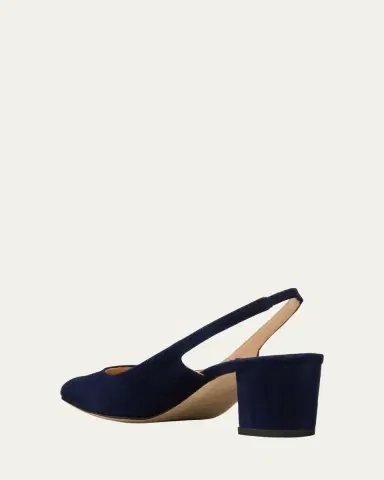 Manolo Blahnik Allurasan Suede Slingback Pumps | Thumbnail 4