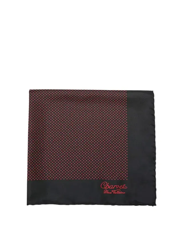 Charvet Men's Silk Dot-Print Pocket Square