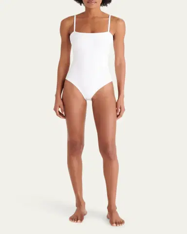ERES Aquarelle One-Piece Swimsuit with Thin Straps | Thumbnail 2