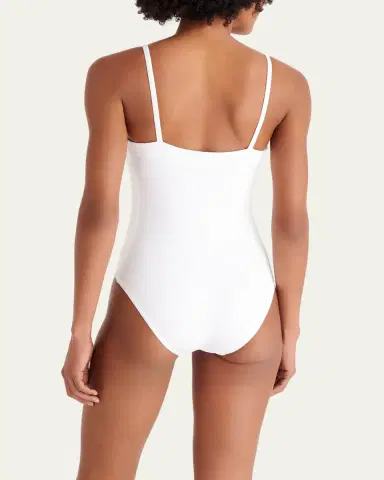 ERES Aquarelle One-Piece Swimsuit with Thin Straps | Thumbnail 3