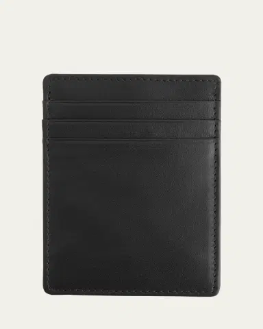 ROYCE New York Monogrammed Leather Magnetic Money Clip Wallet, Personalized | Thumbnail 2