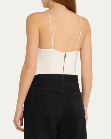 Alice + Olivia Harmon Satin Bodysuit | Thumbnail 3 Alice + Olivia Harmon Satin Bodysuit | Thumbnail 3