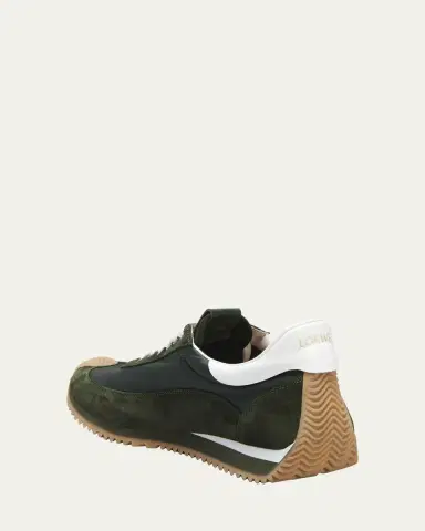 Loewe Flow Runner Suede and Leather Sneakers | Thumbnail 3