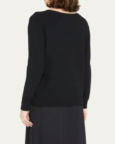 Vince Weekend V-Neck Cashmere Pullover Sweater | Thumbnail 3