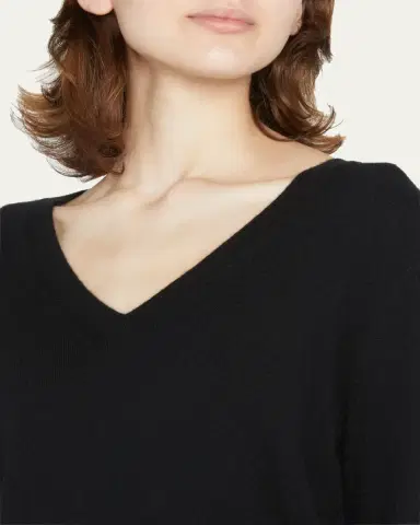 Vince Weekend V-Neck Cashmere Pullover Sweater | Thumbnail 5