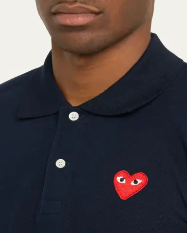 Comme des Garçons Men's Polo Shirt with Heart | Thumbnail 5