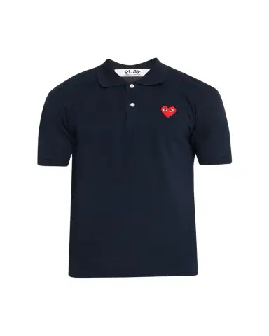 Comme des Garçons Men's Polo Shirt with Heart | Thumbnail 1