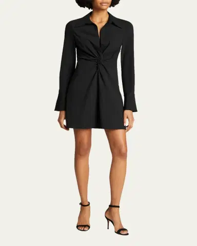 Cinq à Sept Mckenna Twist-Front Collared Dress | Thumbnail 2