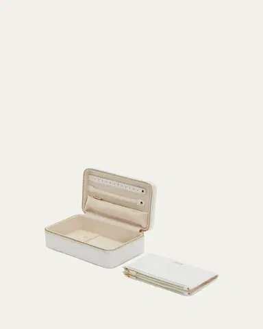 Wolf Maria Rectangle Quilted Zip Jewelry Case | Thumbnail 4