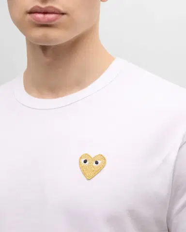 Comme des Garçons Men 's Small Heart T-Shirt | Thumbnail 5
