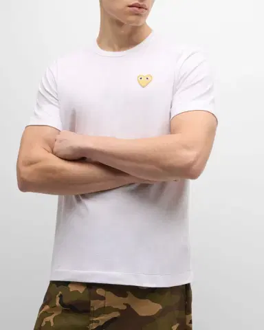 Comme des Garcons Men 's Small Heart T-Shirt | Thumbnail 6