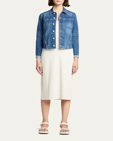 L'Agence Janelle Slim Raw-Edge Jacket | Thumbnail 2 L'Agence Janelle Slim Raw-Edge Jacket | Thumbnail 2