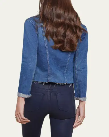 L'Agence Janelle Slim Raw-Edge Jacket | Thumbnail 7 L'Agence Janelle Slim Raw-Edge Jacket | Thumbnail 7