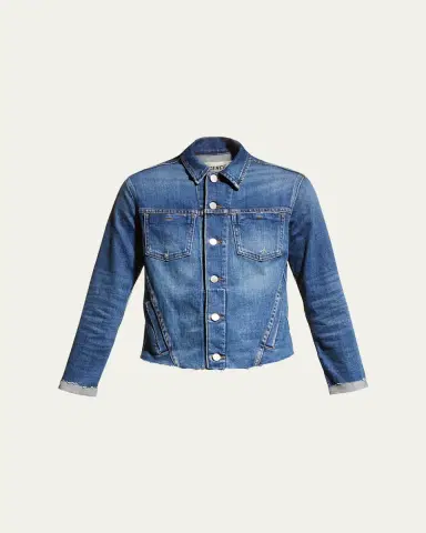 L'Agence Janelle Slim Raw-Edge Jacket | Thumbnail 9 L'Agence Janelle Slim Raw-Edge Jacket | Thumbnail 9