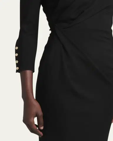 Giorgio Armani Asymmetric Keyhole Midi Dress | Thumbnail 5 Giorgio Armani Asymmetric Keyhole Midi Dress | Thumbnail 5
