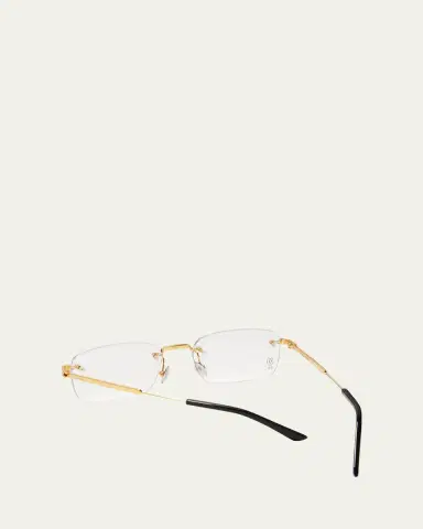 Cartier Men's Rectangle Titanium Optical Glasses | Thumbnail 3