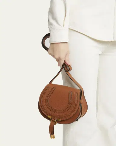 Chloé Marcie Small Crossbody Bag in Grained Calfskin | Thumbnail 2 Chloé Marcie Small Crossbody Bag in Grained Calfskin | Thumbnail 2