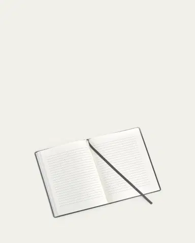 ROYCE New York Monogrammed Leather Bound Executive Notebook, Personalized | Thumbnail 2