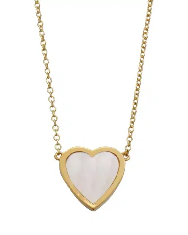 Jennifer Meyer 18k Mini Inlay Heart Necklace | Thumbnail 1