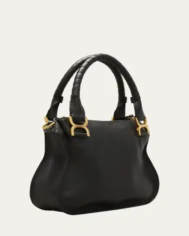 Chloé Marcie Small Satchel Bag in Grained Calfskin | Thumbnail 3 Chloé Marcie Small Satchel Bag in Grained Calfskin | Thumbnail 3