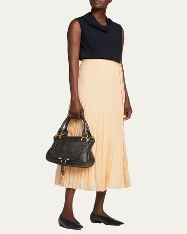 Chloé Marcie Small Satchel Bag in Grained Calfskin | Thumbnail 5 Chloé Marcie Small Satchel Bag in Grained Calfskin | Thumbnail 5