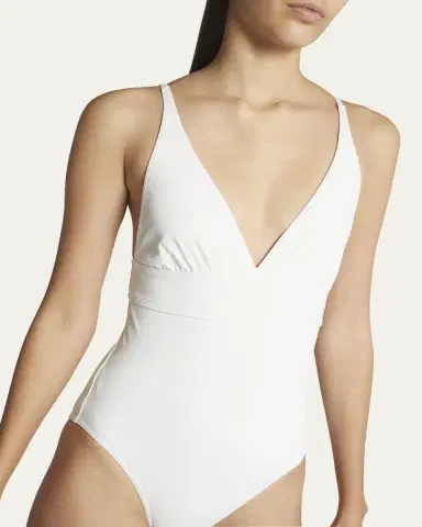 ERES Larcin Deep V Triangle One-Piece Swimsuit | Thumbnail 8