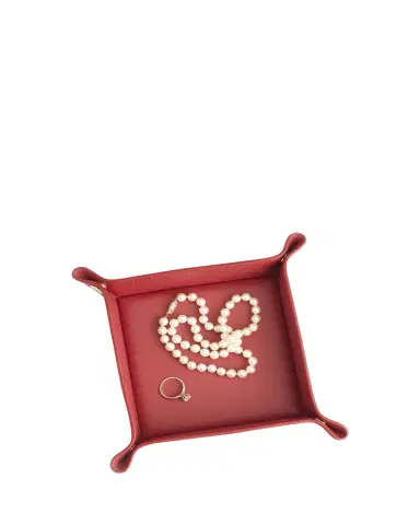 ROYCE New York Monogrammed Leather Catchall Valet Tray, Personalized | Thumbnail 1
