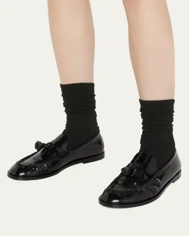 The Row Calfskin Tassel Boyfriend Loafers | Thumbnail 2