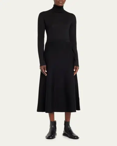 Gabriela Hearst Freddie Midi Wool-Cashmere Skirt | Thumbnail 2