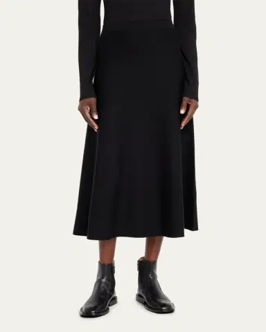 Gabriela Hearst Freddie Midi Wool-Cashmere Skirt | Thumbnail 4