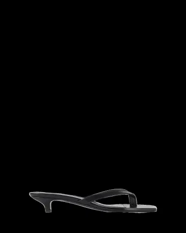 TOTEME Thong Leather Kitten-Heel Mules | Thumbnail 2