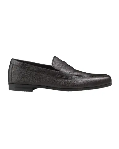 John Lobb Men's Thorne Soft Textured Leather Penny Loafers | Thumbnail 1 John Lobb Men's Thorne Soft Textured Leather Penny Loafers | Thumbnail 1