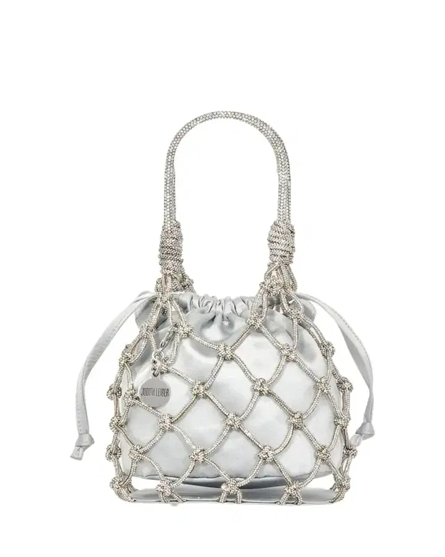 Judith Leiber Couture Sparkle Crystal Net Top-Handle Bag