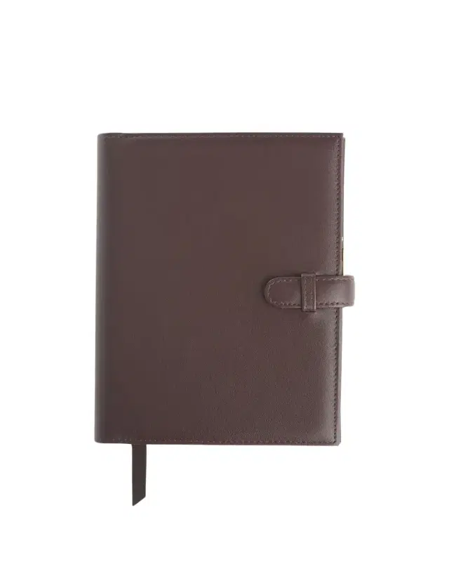 ROYCE New York Monogrammed Executive Weekly Leather Calendar Planner, Personalized
