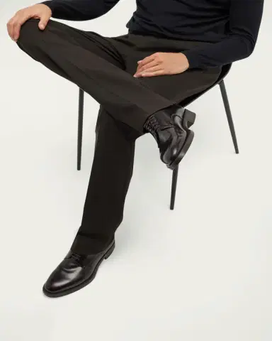 Giorgio Armani Men's Leather Derby Shoes | Thumbnail 2