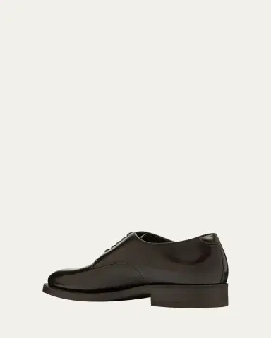Giorgio Armani Men's Leather Derby Shoes | Thumbnail 3