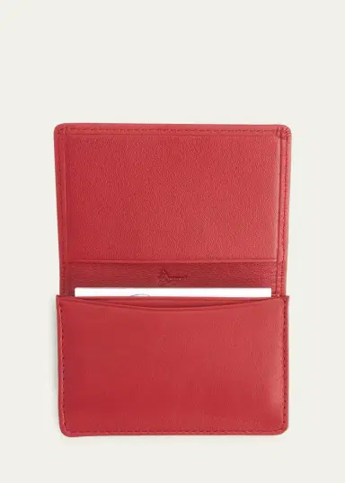 ROYCE New York Monogrammed Leather Card Holder Wallet, Personalized | Thumbnail 2