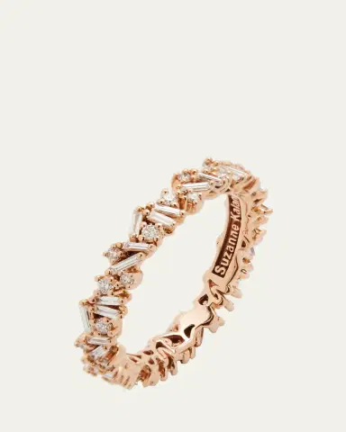Suzanne Kalan 18K Rose Gold Diamond Fireworks Eternity Band Ring | Thumbnail 4