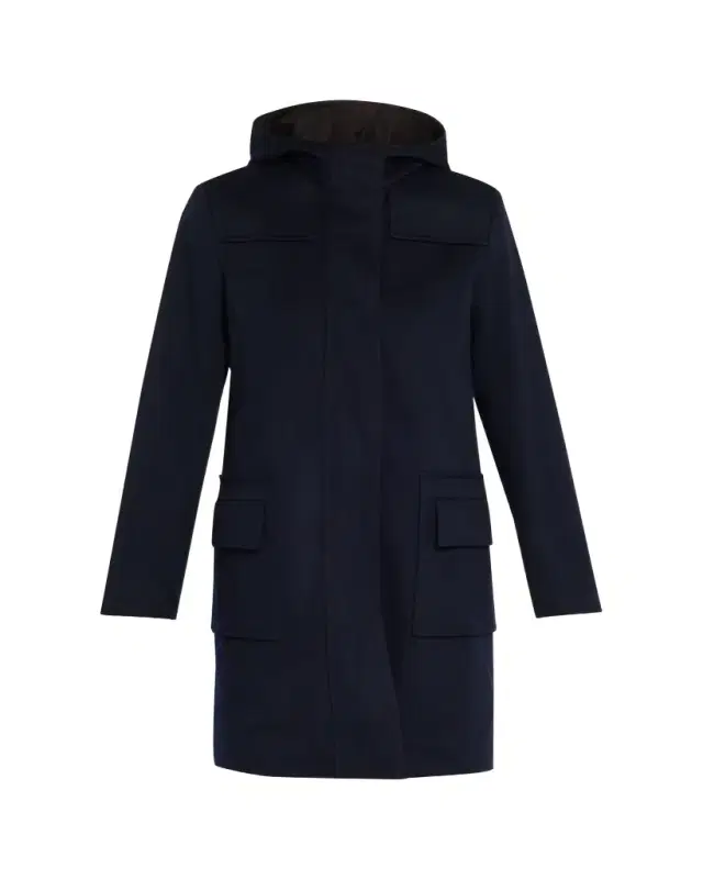 Akris punto Duffle Reversible Hooded Coat