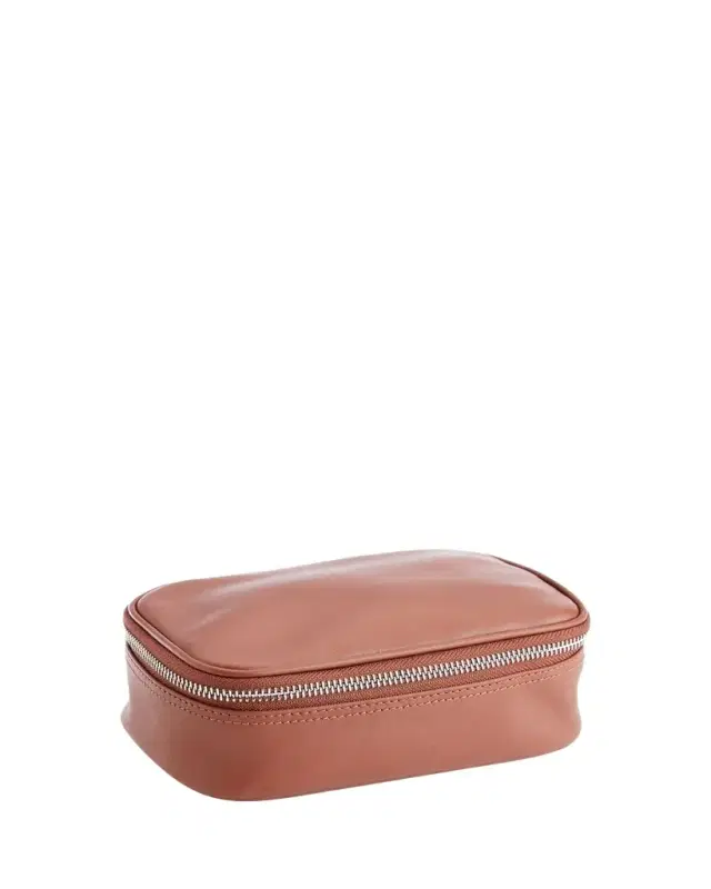 ROYCE New York Monogrammed Travel Tech Organizer Leather Case, Personalized