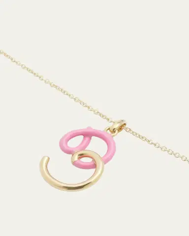Bea Bongiasca Enamel Letter Necklace | Thumbnail 3 Bea Bongiasca Enamel Letter Necklace | Thumbnail 3